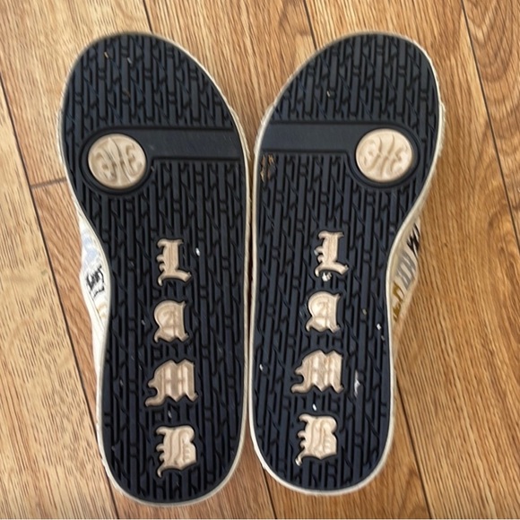 ✨🆕RARE!BN!L.A.M.B X Royal Elastics Canvas Slip On Canvas OX Chain Sneakers 6.5! - Picture 4 of 7